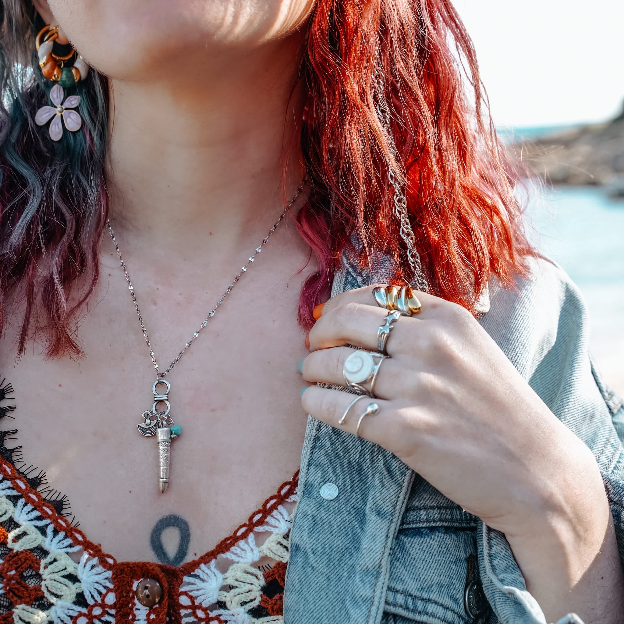 Aztec Bullet Necklace - Image 2