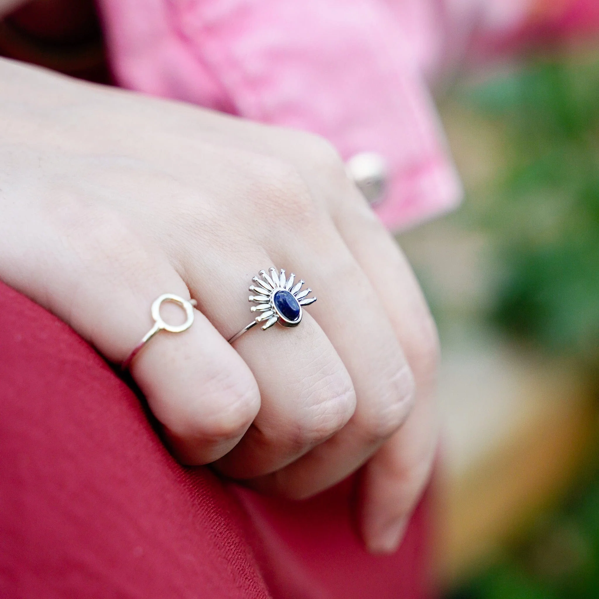 Circle Silver Ring - Image 2
