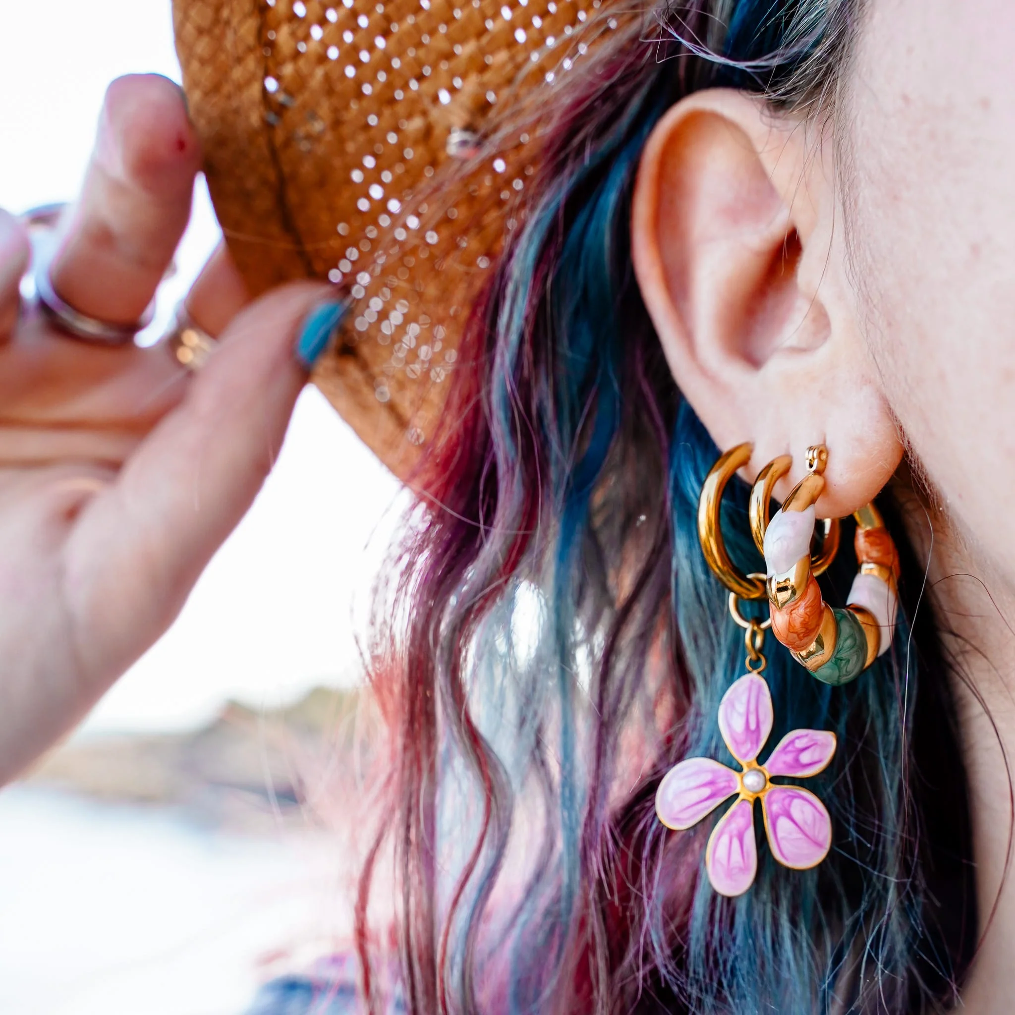 Earthy Pop Earrings - Image 3