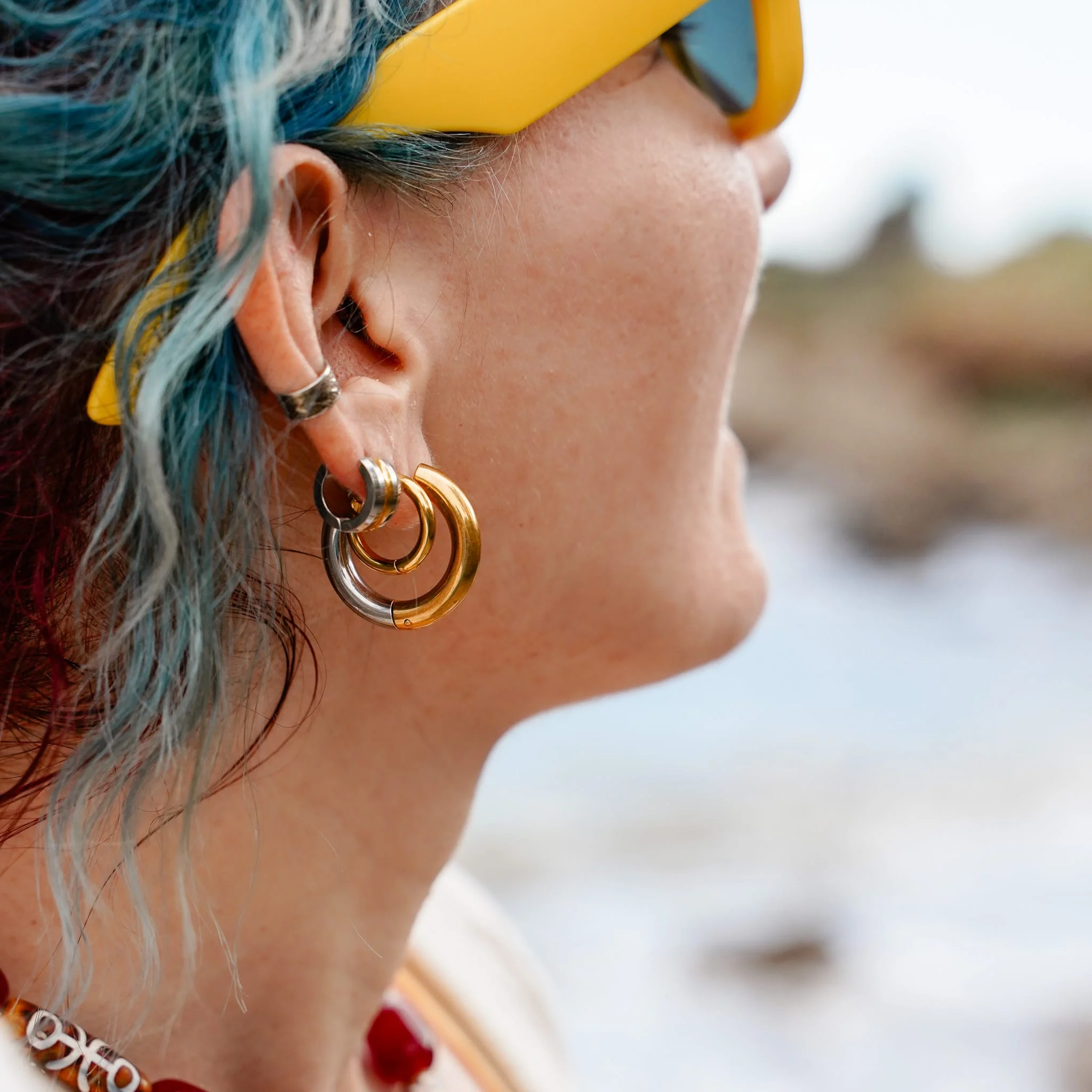 Half & Half Earrings - Image 4