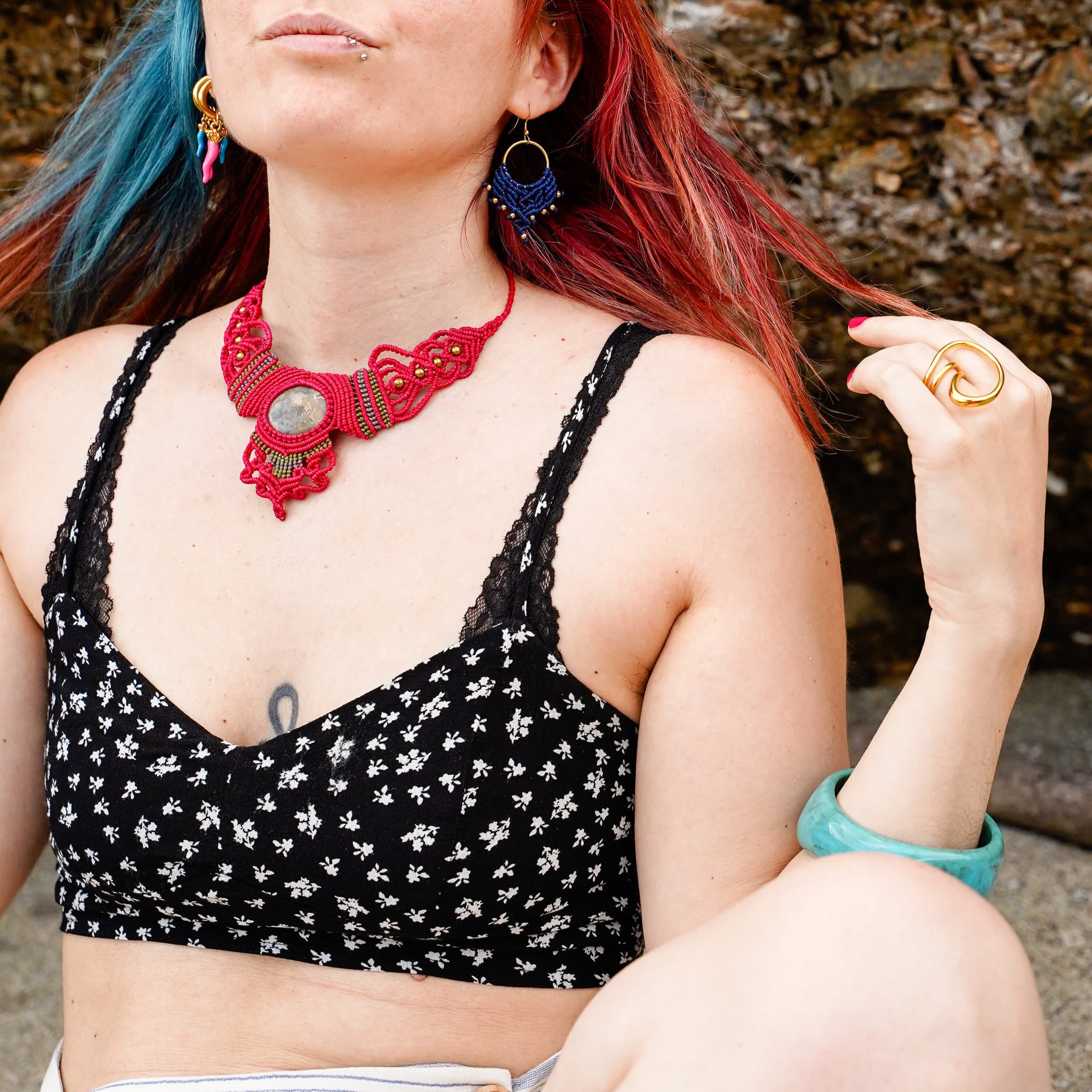 Hot Pink Necklace - Image 4