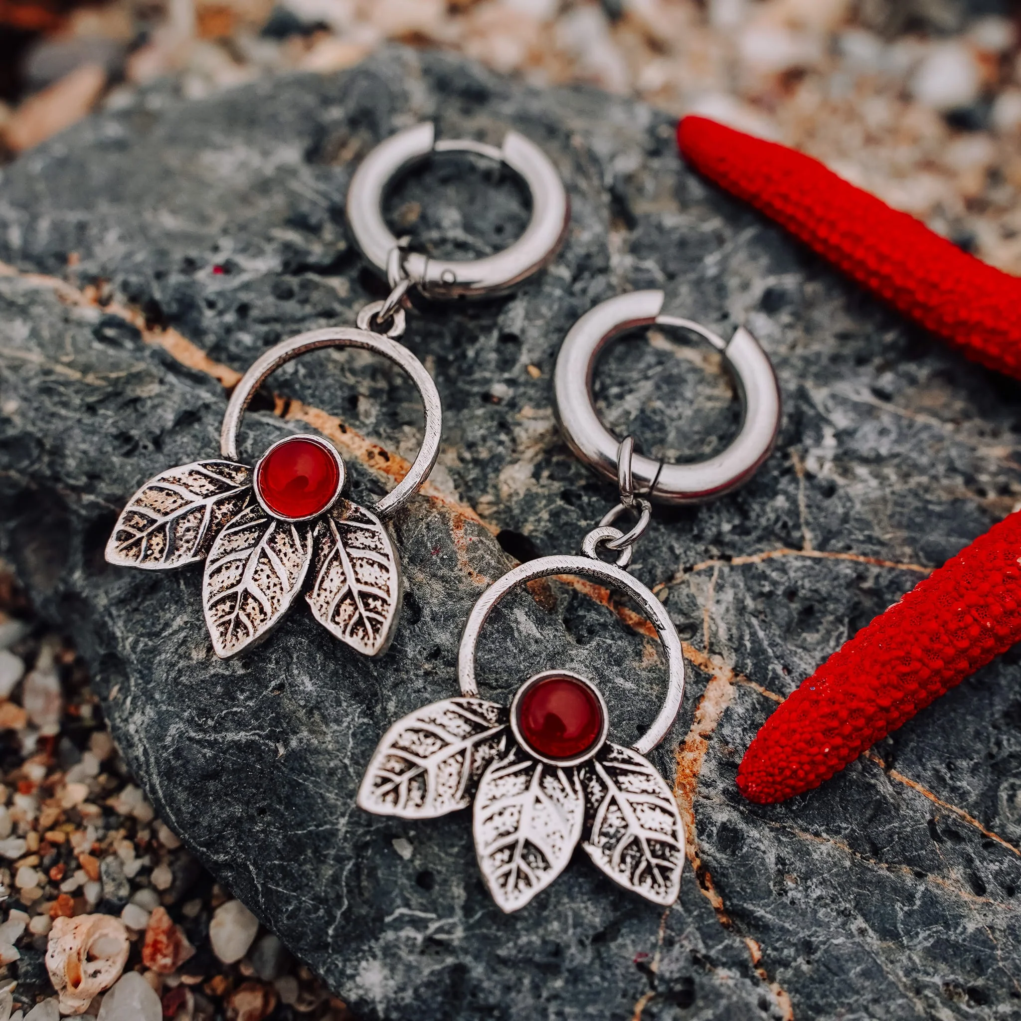Melted Amber Earrings