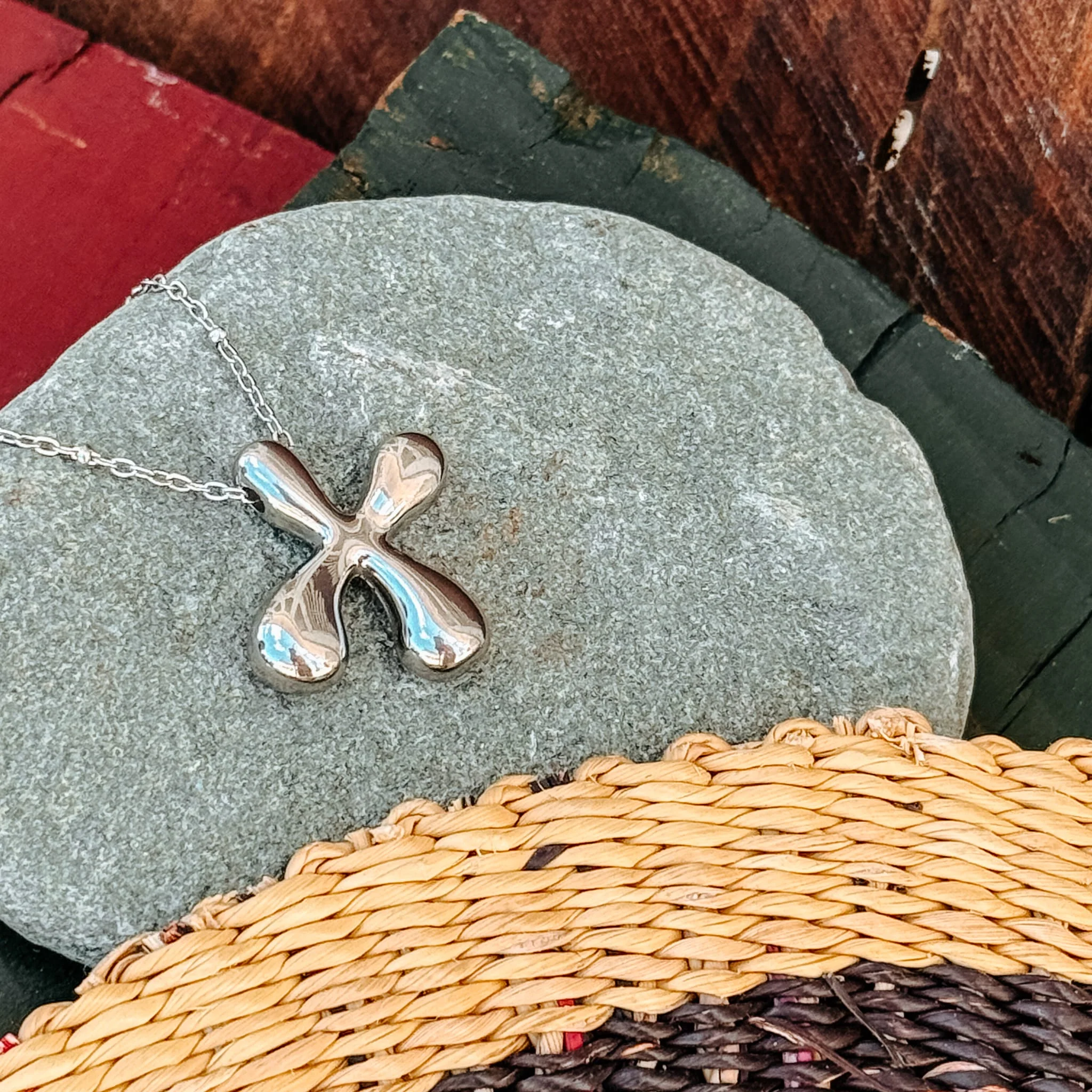 Monogram Silver Necklace - Image 23