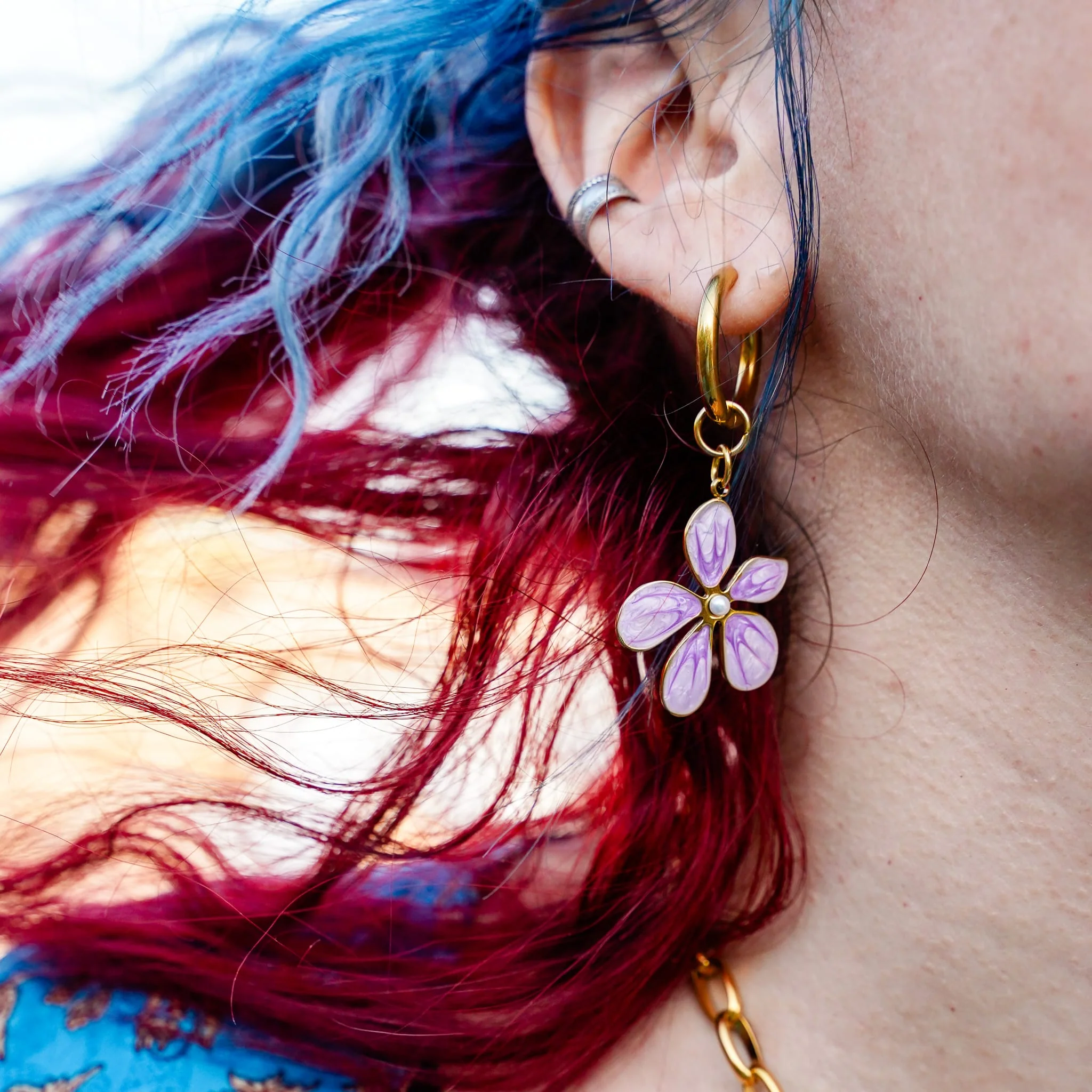 Violet Surf Earrings - Image 2