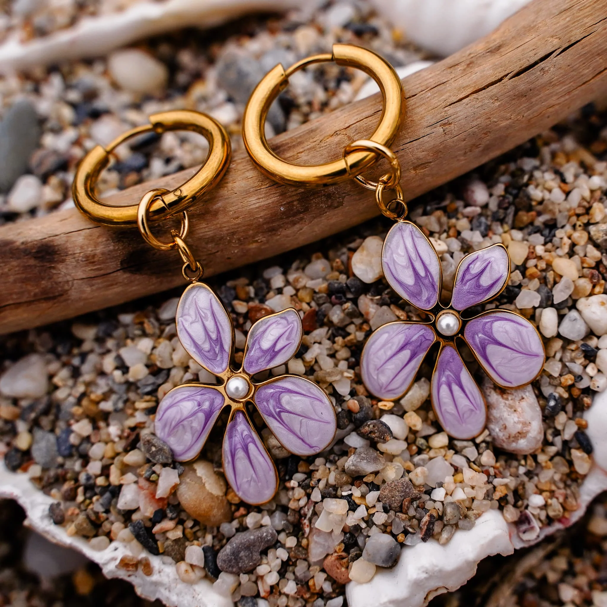 Violet Surf Earrings - Image 3