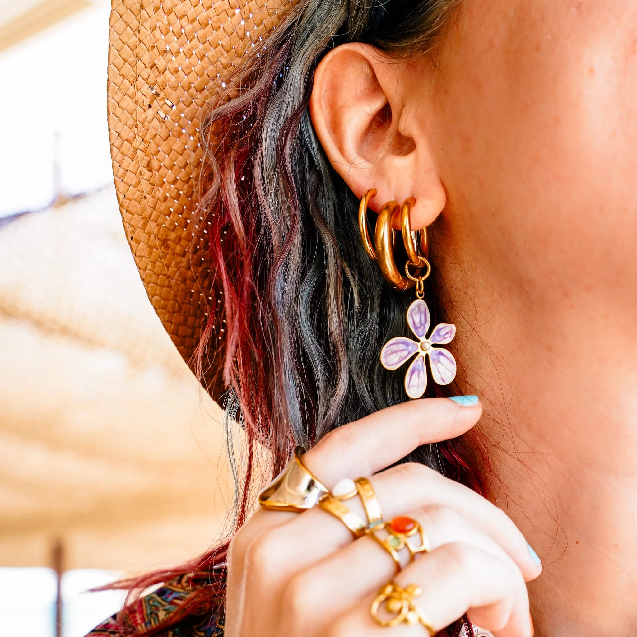 Violet Surf Earrings - Image 4